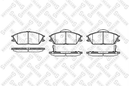 SET PLACUTE FRANA STELLOX 235 022B-SX - Compatibil cu HONDA, HYUNDAI