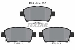 Set placute frana Textar 2351002