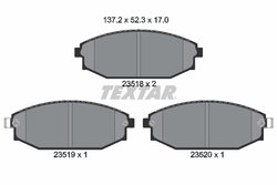Set placute frana Textar 2351801