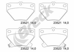 Set placute frana Breck 23521 00 704 10