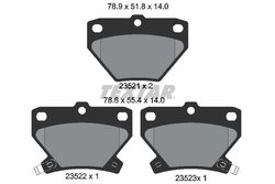 SET PLACUTE FRANA TEXTAR 2352101 - Compatibil cu PONTIAC, TOYOTA