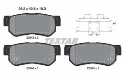 Set placute frana Textar 2354301