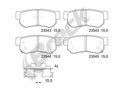 Set placute frana Breck 23543 00 704 10