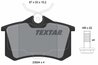 SET PLACUTE FRANA TEXTAR 2355401 - Compatibil cu AUDI, MG, MG (SAIC), PEUGEOT, RENAULT, ROEWE (SAIC), SEAT, SKODA, VW