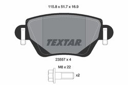 Set placute frana Textar 2355702