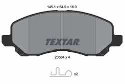 Set placute frana Textar 2358401