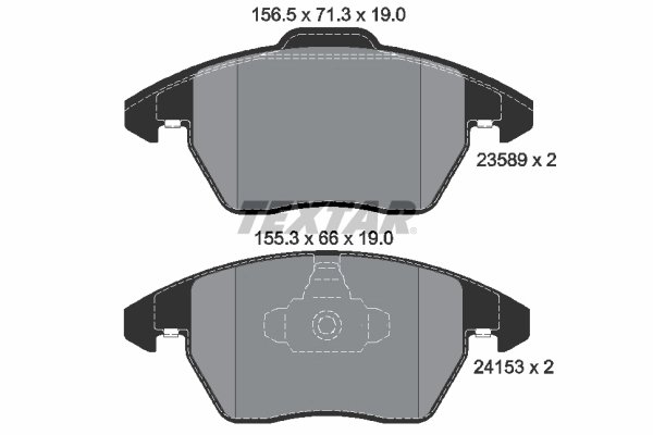 Set placute frana Textar 2358901
