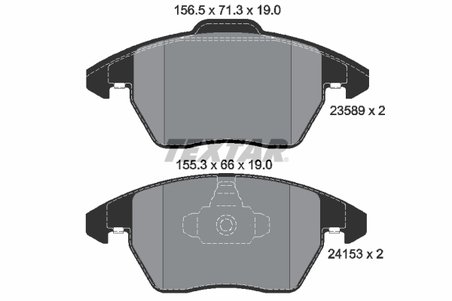 Set placute frana Textar 2358901