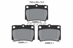 Set placute frana Textar 2359301