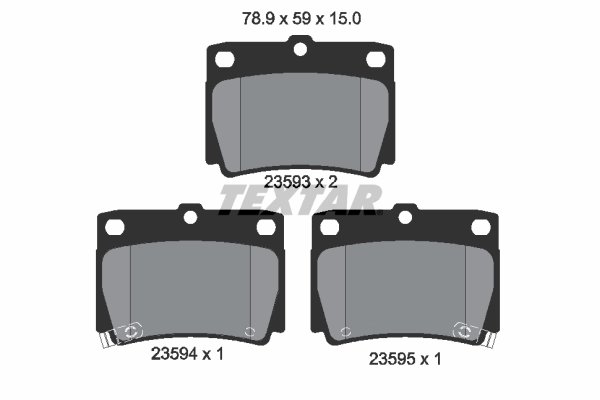 Set placute frana Textar 2359301