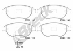 Set placute frana Breck 23600 00 701 00
