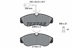 Set placute frana Textar 2360301
