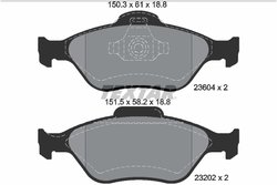 SET PLACUTE FRANA TEXTAR 2360406 - Compatibil cu ENGLON, FORD, FORD AUSTRALIA, FORD USA, KANDI, MAZDA