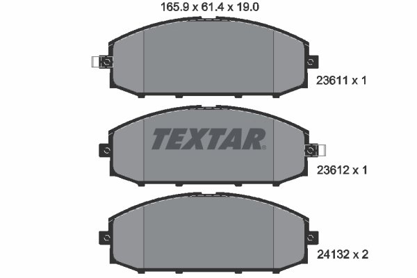 Set placute frana Textar 2361101