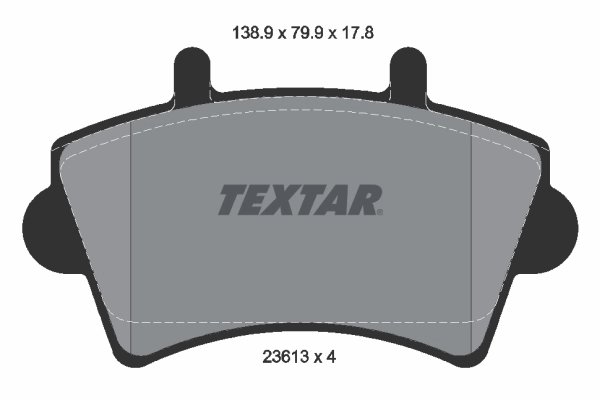 Set placute frana Textar 2361301