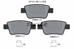 Set placute frana Textar 2362002