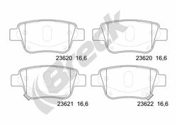 Set placute frana Breck 23620 00 702 10