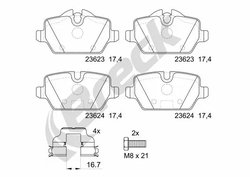 Set placute frana Breck 23623 00 704 00