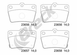 SET PLACUTE FRANA BRECK 23656 00 702 10 - Compatibil cu TOYOTA