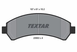 Set placute frana Textar 2366301