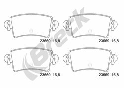 Set placute frana Breck 23669 00 703 10