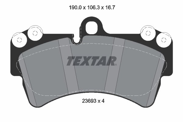 Set placute frana Textar 2369302