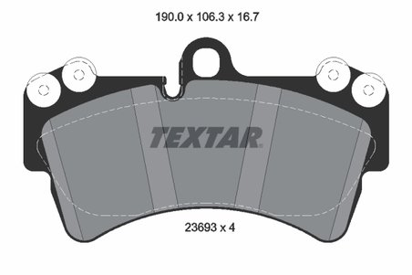 Set placute frana Textar 2369302