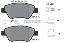 Set placute frana Textar 2370502