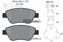 Set placute frana Textar 2370601