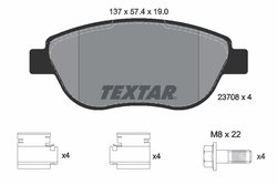 Set placute frana Textar 2370803