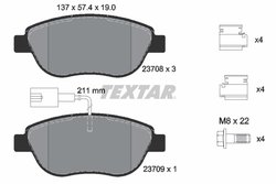 Set placute frana Textar 2370802