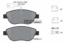 Set placute frana Textar 2370901