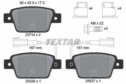 SET PLACUTE FRANA TEXTAR 2371403 - Compatibil cu CHRYSLER, FIAT, LANCIA