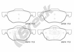 Set placute frana Breck 23720 00 701 10