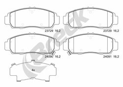 Set placute frana Breck 23729 00 701 00