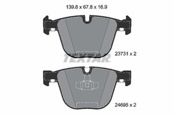 Set placute frana Textar 2373101