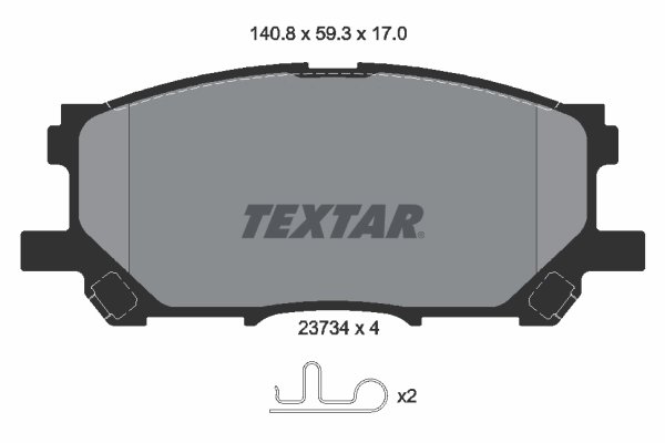 Set placute frana Textar 2373401