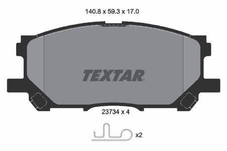 Set placute frana Textar 2373401