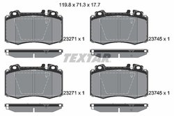 Set placute frana Textar 2374502