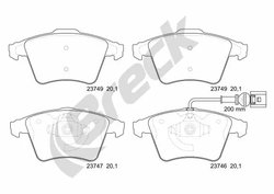 Set placute frana Breck 23746 10 703 10