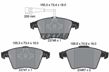 Set placute frana Textar 2374601
