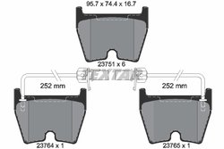 Set placute frana Textar 2375101