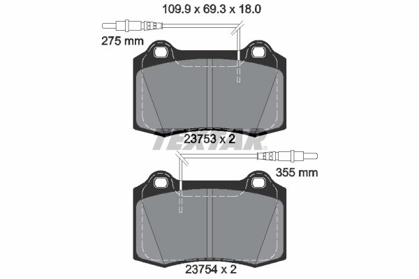 Set placute frana Textar 2375301
