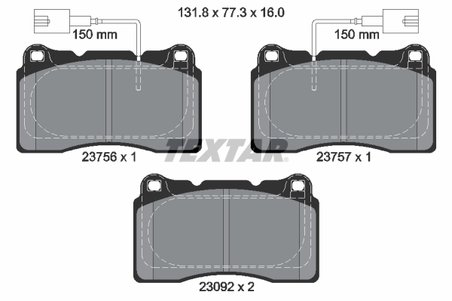 Set placute frana Textar 2375603