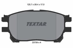 SET PLACUTE FRANA TEXTAR 2375901 - Compatibil cu TOYOTA