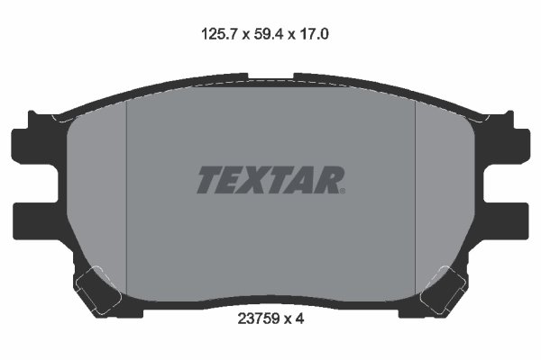 Set placute frana Textar 2375901
