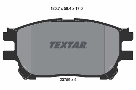 Set placute frana Textar 2375901