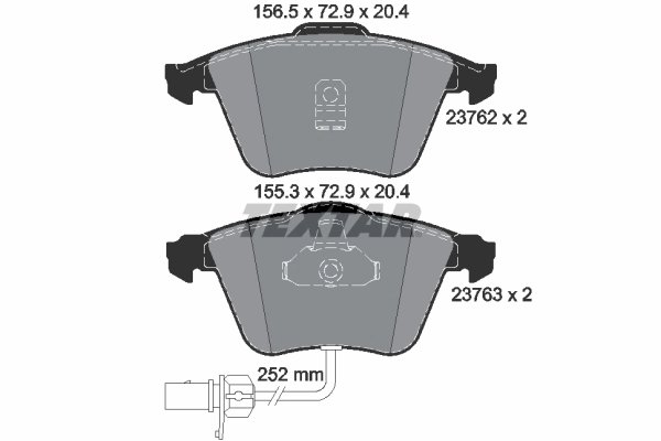 Set placute frana Textar 2376201