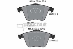Set placute frana Textar 2376302