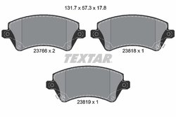 SET PLACUTE FRANA TEXTAR 2376601 - Compatibil cu TOYOTA